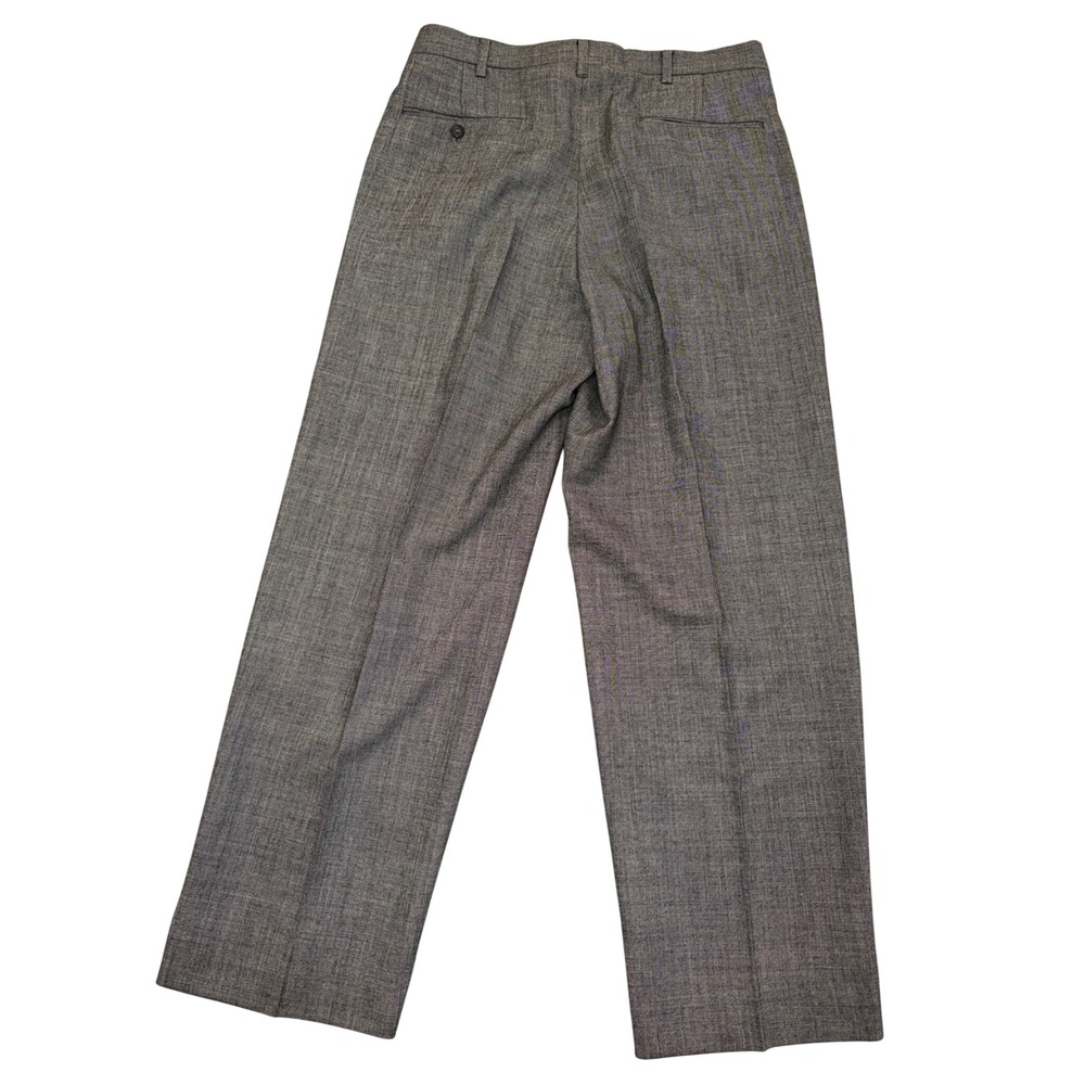 Pierre Cardin Mens Gray Double Breasted Suit Peak Lapel Pleated Pants 42R 31x29 - Picture 9 of 11